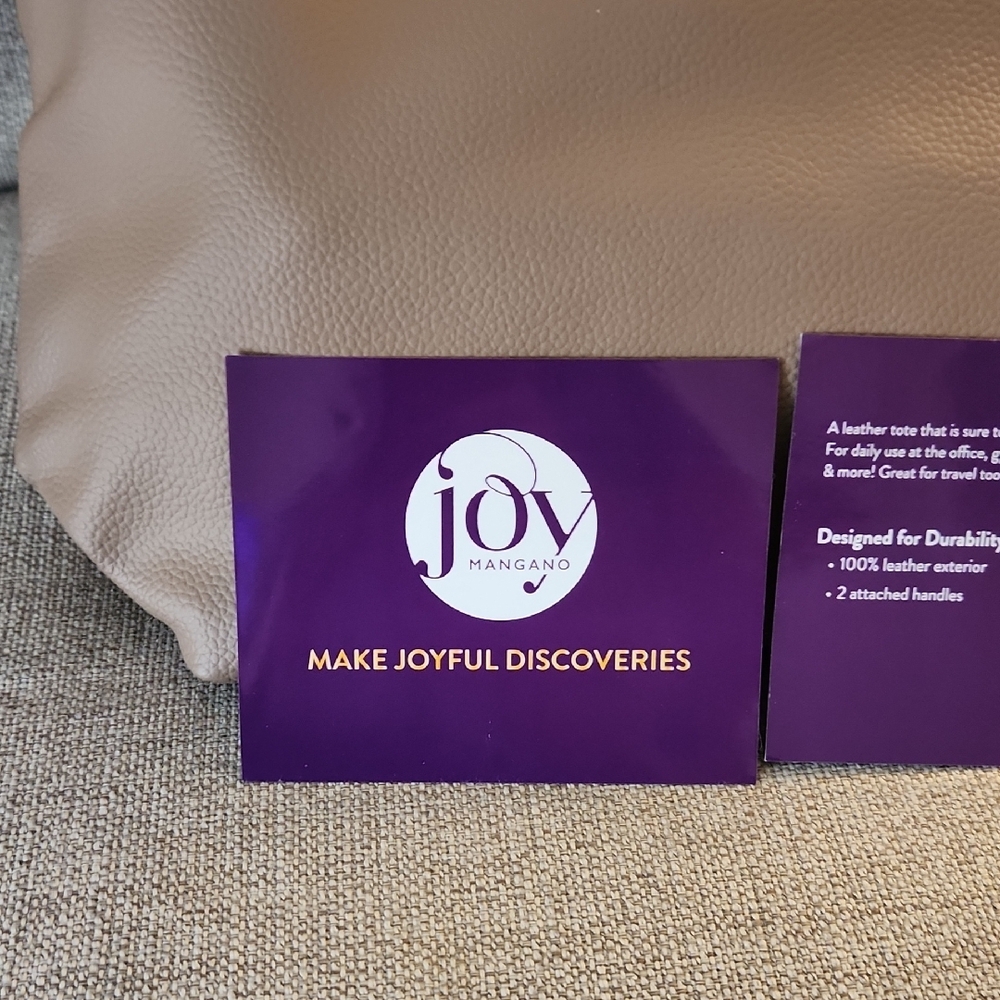 Joy Mangano Taupe Tote Bag - Picture 2 of 7